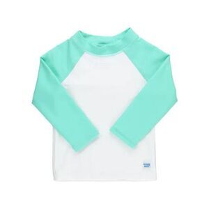 Ruggedbutts ISLAND BLUE RAGLAN LONG SLEEVE RASH GUARD SZ 6-12m NEW RUFFLEBUTTS b